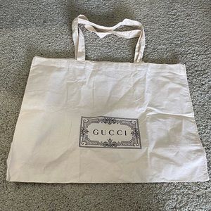 Large reusable cloth Gucci tote dustbag